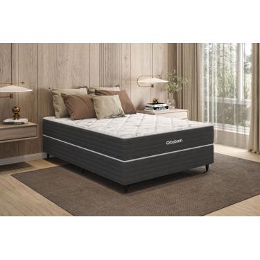 Imagem de Colchão Ortobom Mônaco Casal 138x188 Mola Pocket Ensacada Espuma D26 Branco/Rosé