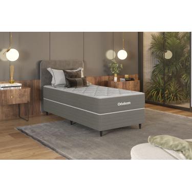 Imagem de Colchão Ortobom Elite Solteiro 88x188 Mola Pocket Ensacada Ortopillow Antialérgico Branco/Cinza