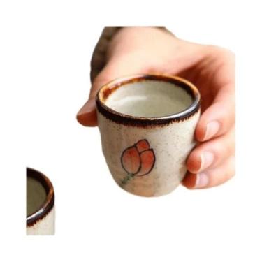 Imagem de Conjunto De Sake Japonês De Cerâmica Branca Antiga 50ml, Jarra Retrô P