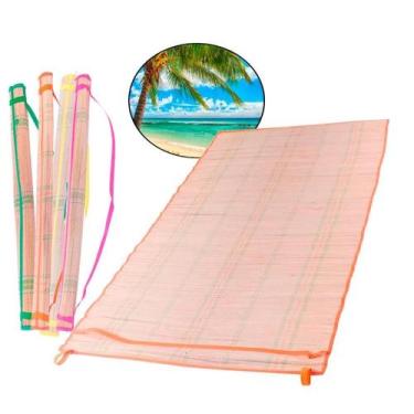 Imagem de Esteira de Praia em Palha com Alça 60 X 1,80 CM 777100 BEL - Bel Fix