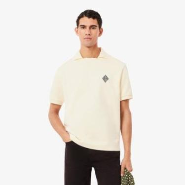 Imagem de Camisa Polo Lacoste Em Moletom Com Aplique Bordado - Corte Solto Masculina-Masculino