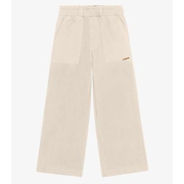 Imagem de Calça Wide Leg Feminina Infantil Trick Nick Bege, 8, Bege