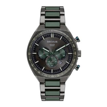 Imagem de Relógio Seculus Masculino Ref: 77280gpsvpq3 Cronógrafo Black