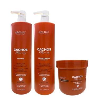 Imagem de Kit Arvensis Professional Cachos Naturais - Shampoo 1L + Condicionador