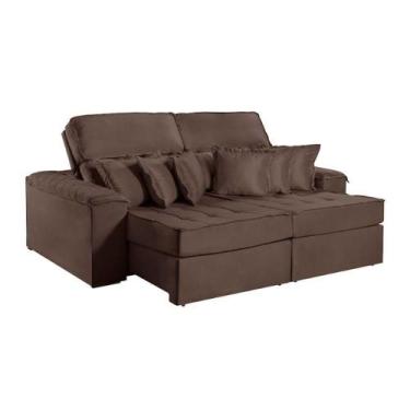 Imagem de Sofa Martins M-188 02 Md.90 Com Almofadas - V-211 Marrom - MARTINS EST