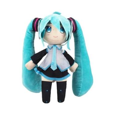 Imagem de Boneca De Pelúcia Hatsune Miku De 20cm, Anime Sakura Snow Miku Sentada
