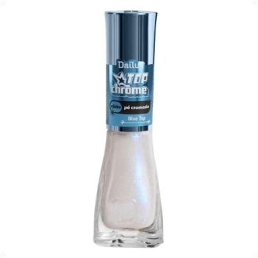 Imagem de Esmalte Top Coat Dailus Top Chrome Efeito Pó Cromado 8ml, Pink Top