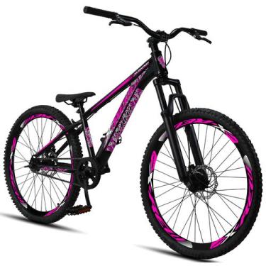 Imagem de Bicicleta Aro 26 Freeride X-rew Freios A Disco Coroa Única -, Preto, R