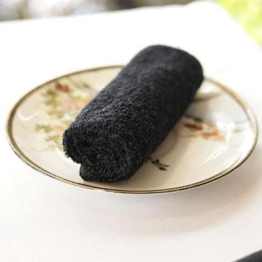 Imagem de Toalha Oshibori Preto - Algodão, 20x20cm - Ateliê Panos