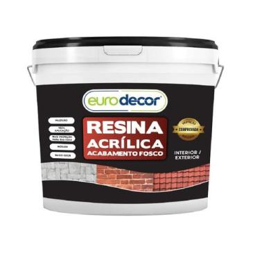Imagem de Resina Acrílica Fosca Eurodecor Impermeabilizante Acabamento Natural P