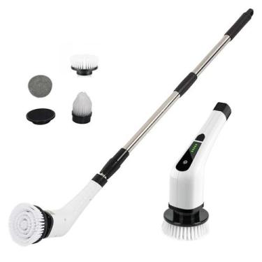 Imagem de Escova de Limpeza Eletrica Potente 25W Giratoria Sem Fio Regarregavel 