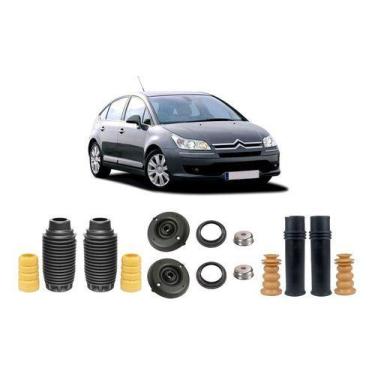 Imagem de 4 Kit Amortecedor Dianteiro Traseiro Citroen C4 2004 2005 06 - QualyKi