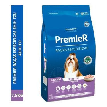 Imagem de Ração Premier Raças Específicas Shih Tzu Adultos Sabor Frango 7,5kg