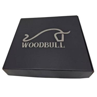 Imagem de Caixa Presente Preta Quadrada - WOODBULL