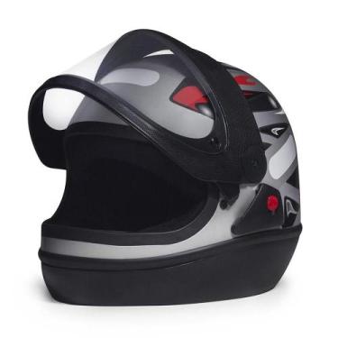 Imagem de Capacete Taurus San Marino Grafic Preto Fosco tamanho 56