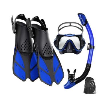 Imagem de Conjunto De Equipamentos De Snorkel Para Adultos: Máscara Antiembaçant