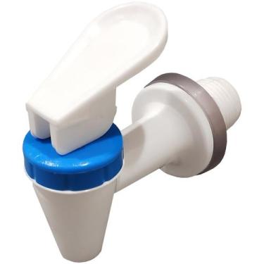 Imagem de Esmaltec Original Torneira Branca e Azul Bebedouro Antigo