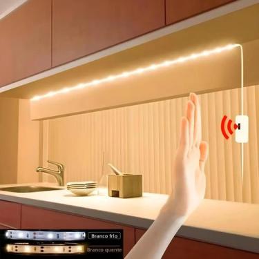 Imagem de Fita De LED Branca Quente Com 60 LEDs/metro USB 5V Indução Portátil Pa