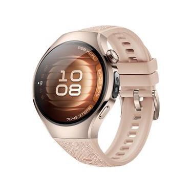 Imagem de Smartwatch Huawei Watch 5 Sand Gold com 42mm, Pulseira em Titânio, Bluetooth e 32GB