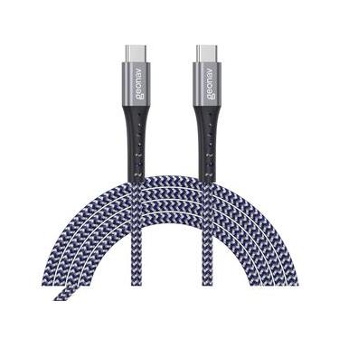 Imagem de Cabo USB-C com Conector em Alumínio Azul com 2 Metros - UCC05K