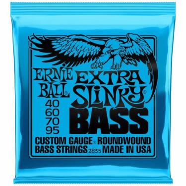 Imagem de Encordoamento Ernie Ball Extra Slinky P02835 para Baixo 4 Cordas