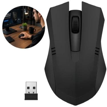 Imagem de Mouse Wireless 1600DPI Alta Precisao Navegacao Rapida Para Pc Notebook