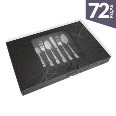 Imagem de Faqueiro 72 Peças Elite Aço Inox Gourmet Mix