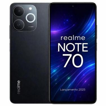 Imagem de Smartphone Celular Realme Note 70, 256GB, 4GB RAM, Android 14, Câmera 