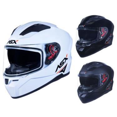 Imagem de Capacete Moto Integral Fechado ASX City Sv Solid Com Óculos Solar Inte