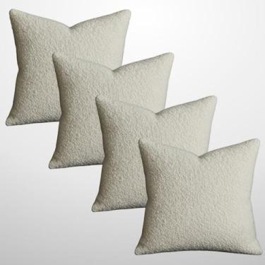Imagem de 04 Capas para Almofadas CAPRI 50cmx50cm - Love4home, Cinza Claro