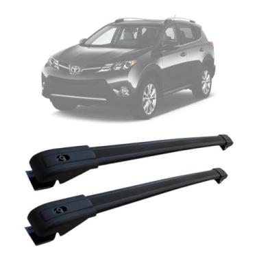 Imagem de Rack De Teto Travessa Toyota Rav4 2013 a 2016 Aluminio MN-610 Preto MN