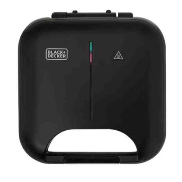 Imagem de Grill Elétrico e Máquina de Waffle 2 em 1 220 V Black + Decker, 220V