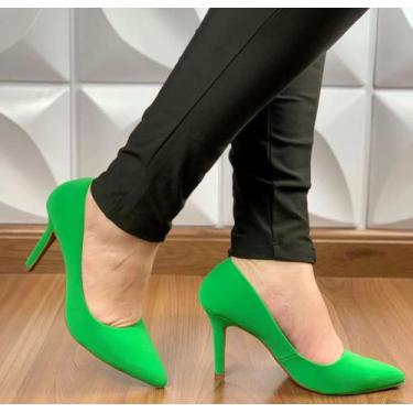 Imagem de Sapato Scarpan Feminino Verde TAM:36 - Bello Salto 