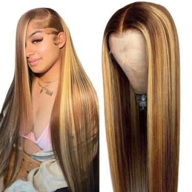 Imagem de Peruca Cypha Ombre Lace Front 70cm Cabelo humano 180% Densidade 4/27