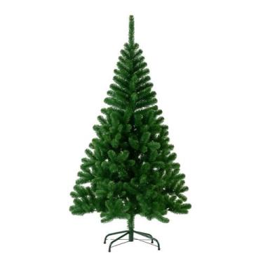 Imagem de Árvore de Natal Pinheiro Verde Tradicional Suporte de Metal 1,2m 1,5m 