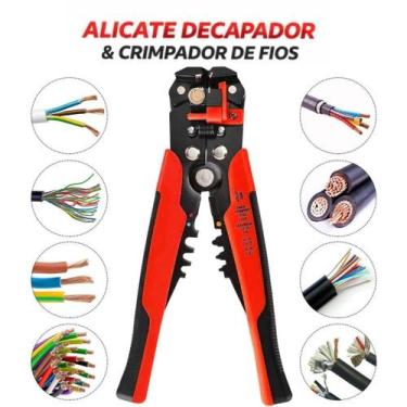 Imagem de Alicate para Desencapar Fios Automático Crimpador de Terminais - Alica