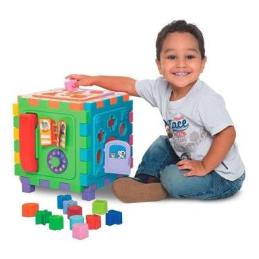 Imagem de Brinquedo Educativo Cubo Didático Grande - Mercotoys 417