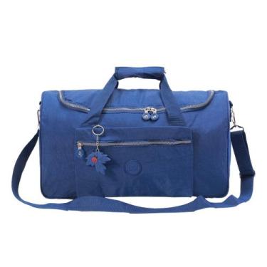 Imagem de Sacola Viagem Bolsa Academia Fitness Feminina Média Mala de Mão em Cri
