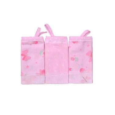 Imagem de Saquinho Maternidade para Bebê 30 cm x 36 cm - BUBLIM, Borboletas