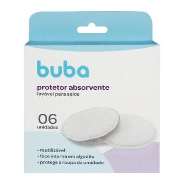 Imagem de Kit 6 Protetores Absorventes Laváveis para Seios - Buba