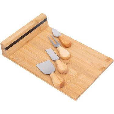 Imagem de Jogo Tábua de Queijo com 04 Facas Ecokitchen - Mimo Style