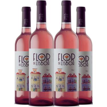 Imagem de Vinho Rose Flor De Lisboa 750ml Kit 4 Garrafas