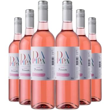 Imagem de Kit 6 Garrafas Vinho Frisante Rosé Portugal Adega de Cantanhede Castas Tintas Portuguesas 750ML