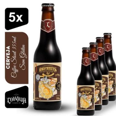 Imagem de Cerveja Coffee Stout Benedita Cervejaria Louvada 355ml Kit 5 un Sem Gl