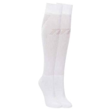 Imagem de Meião de Futebol Microfibra infantil Cano Longo 31/34 Trifil, Branco, 