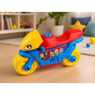 Imagem de Moto Infantil Cebolinha Brinquedo Colorido Resistente - LUA DE CRISTAL