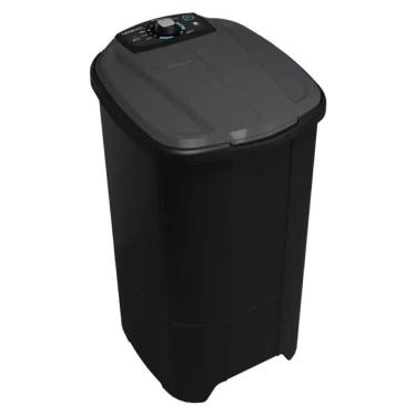 Imagem de Tanquinho Newmaq 9262 10kg Semiautomática 9 Programas Preto 110V