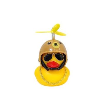 Imagem de Buzina silicone Elleven pato com capacete marrom