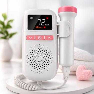 Imagem de Detector Fetal Portátil Digital: Monitore Batimentos Cardíacos do Bebê
