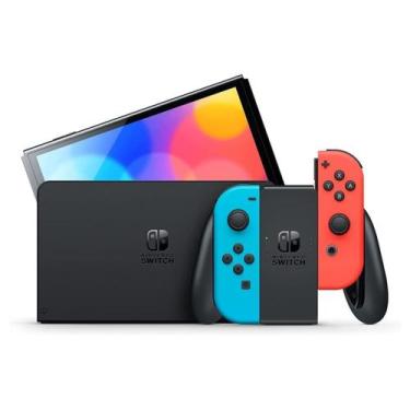 Imagem de Console Portatil Nintendo Switch OLED 64GB Vermelho e Azul Neon